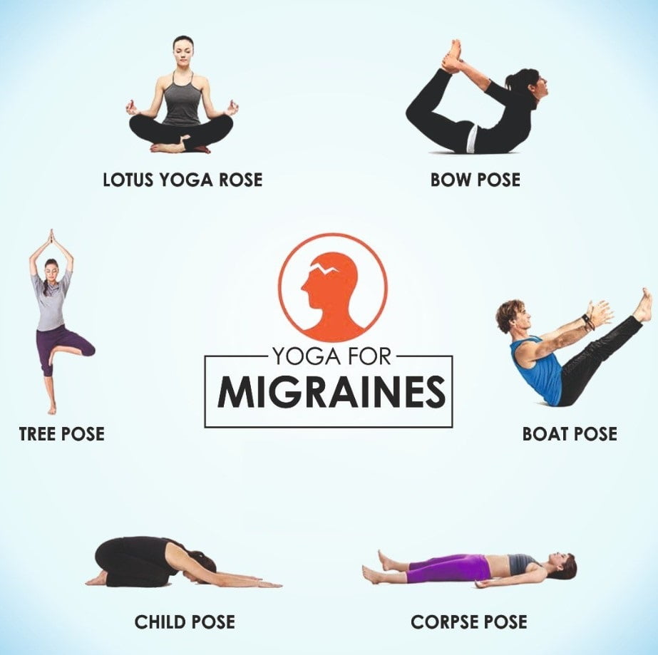 Migren ağrıları için yoga pozisyonları