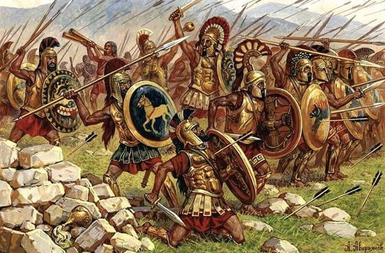 Thermopylae savaşında düşen Spartalı askerler
