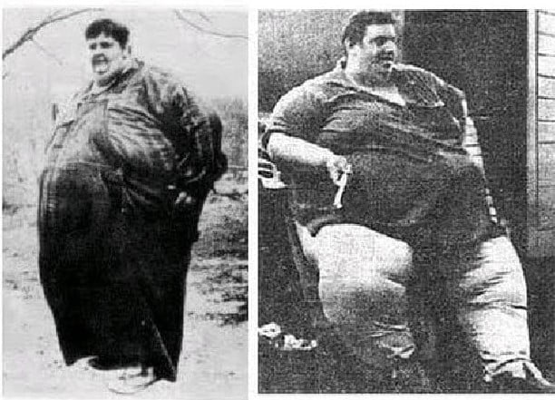 Jon Brower Minnoch 635 kg olarak en şişman insan rekoru onda.