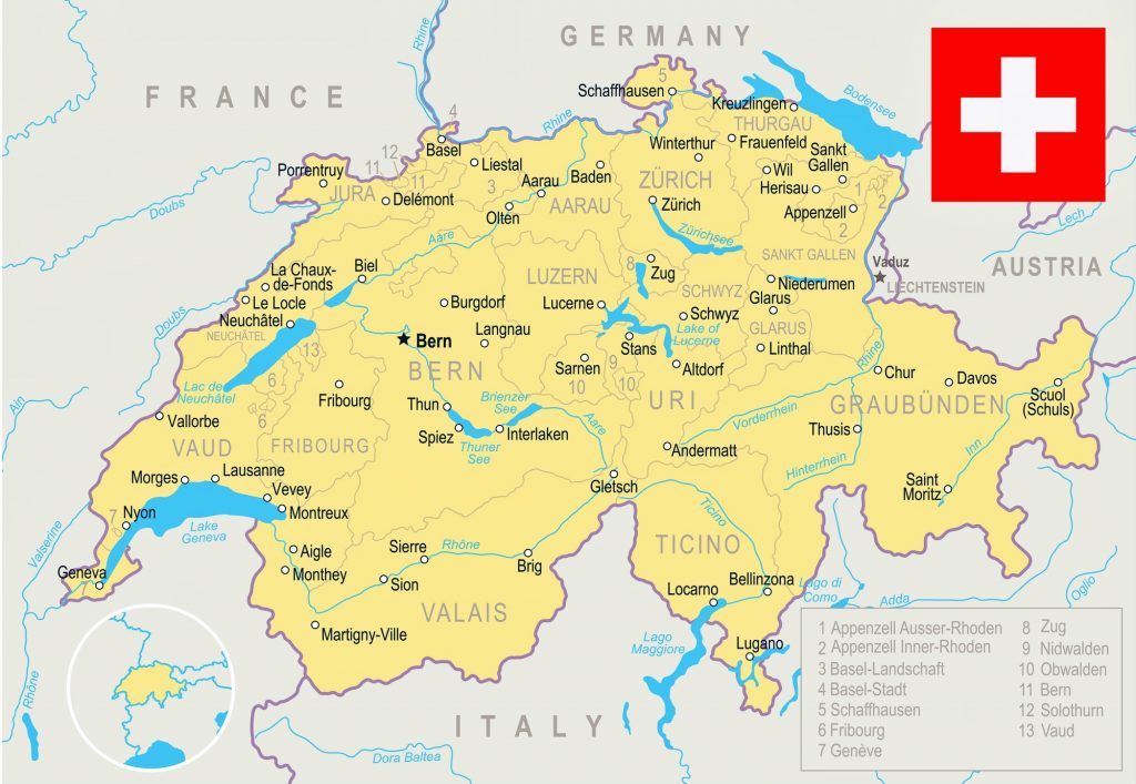 İsviçre Haritası