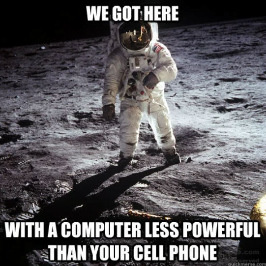Cep telefonunuz Apollo 11’in bilgisayarına kıyasla daha güçlüdür.