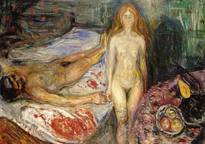 Edvard Munch Kendini Vuran Adam
