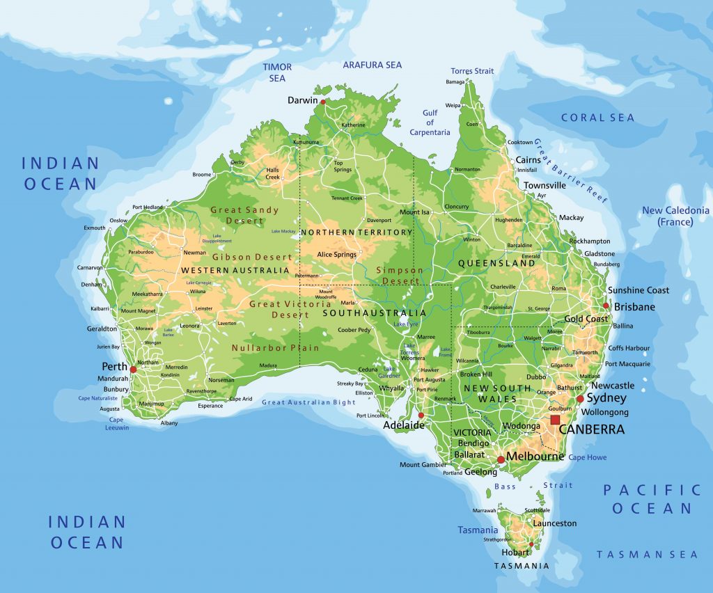 Avusturalya Haritası