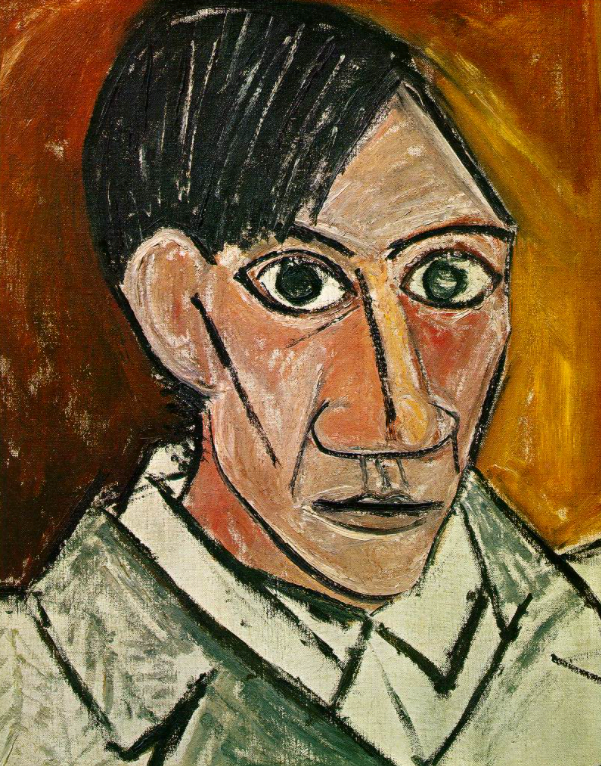 Pablo Picasso, otoportre, tuval üzerine yağlı boya, 1907