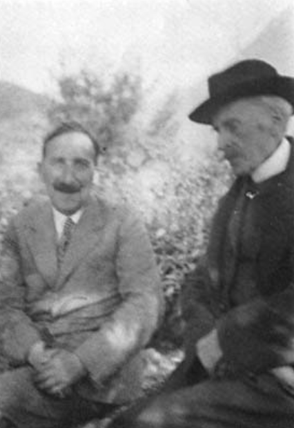 Stefan zweig ile Romain Rolland, Villeneuve, İsviçre, 1933
