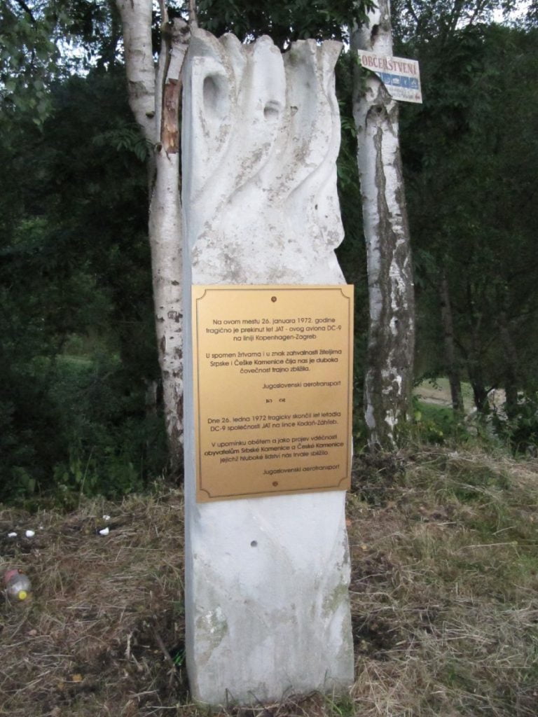 Srbska Kamenice'deki kaza anıtı