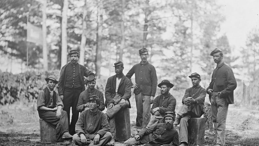 Ağustos 1864'te Petersburg, VA'daki sendika mühendisleri.