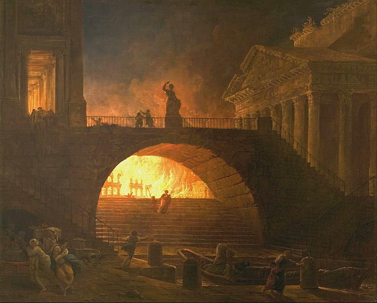 Robert Hubert tarafından Roma Ateşi,