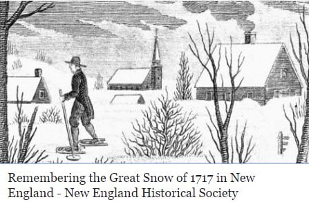 Devasa Kar Yağışı – New England  ( 1717 )