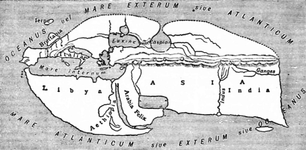 Strabo’un Dünya Haritası (MÖ 64-MS 24)