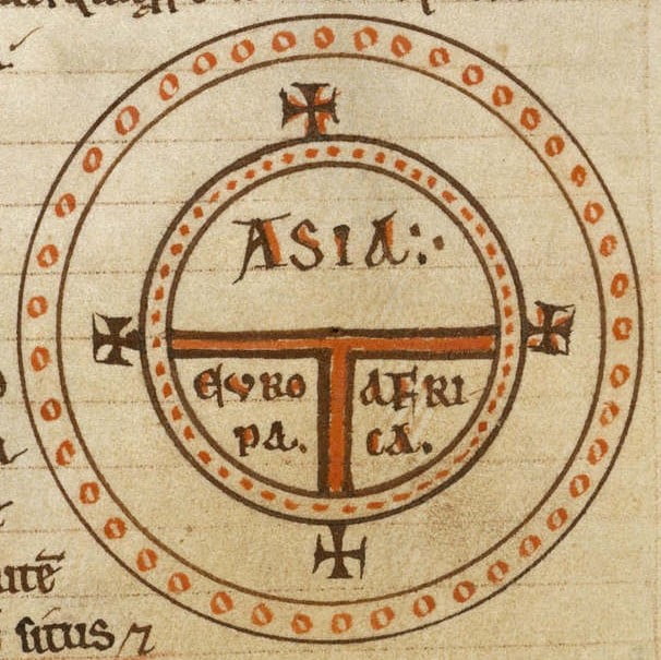 Sevillalı Isidore Tarafından T ve O Haritası (MS 636)