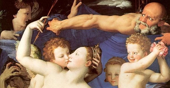 Venüs, Aşk Tanrısı, Folly ve Zaman (Venus, Cupid, Folly and Time) – Kronik Bakteriyel Hastalığa Bir Gönderme