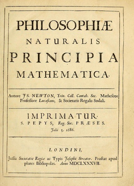 Newton'un Kitabının Kapağı