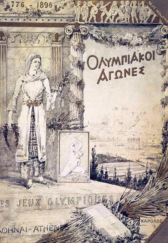 Yeni Olimpiyatların reklamını yapan bir afiş
