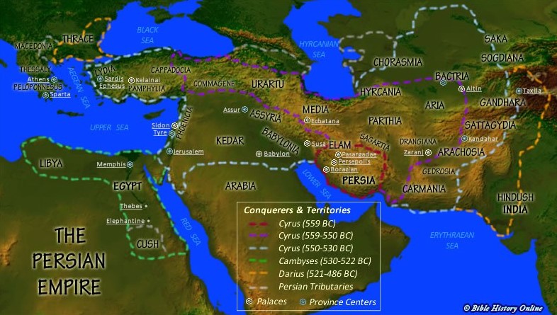 Pers Ahameniş Haritası